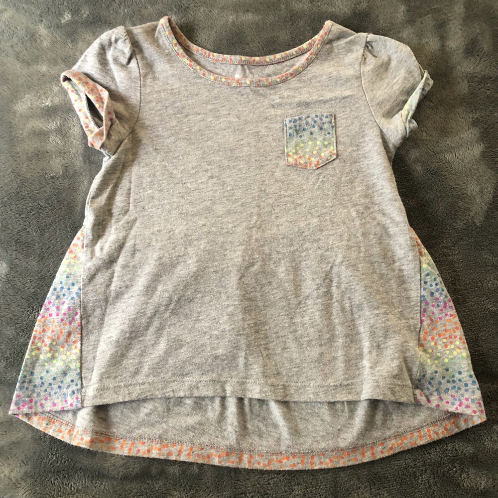 Circo Gray & Polka-Dot Top
